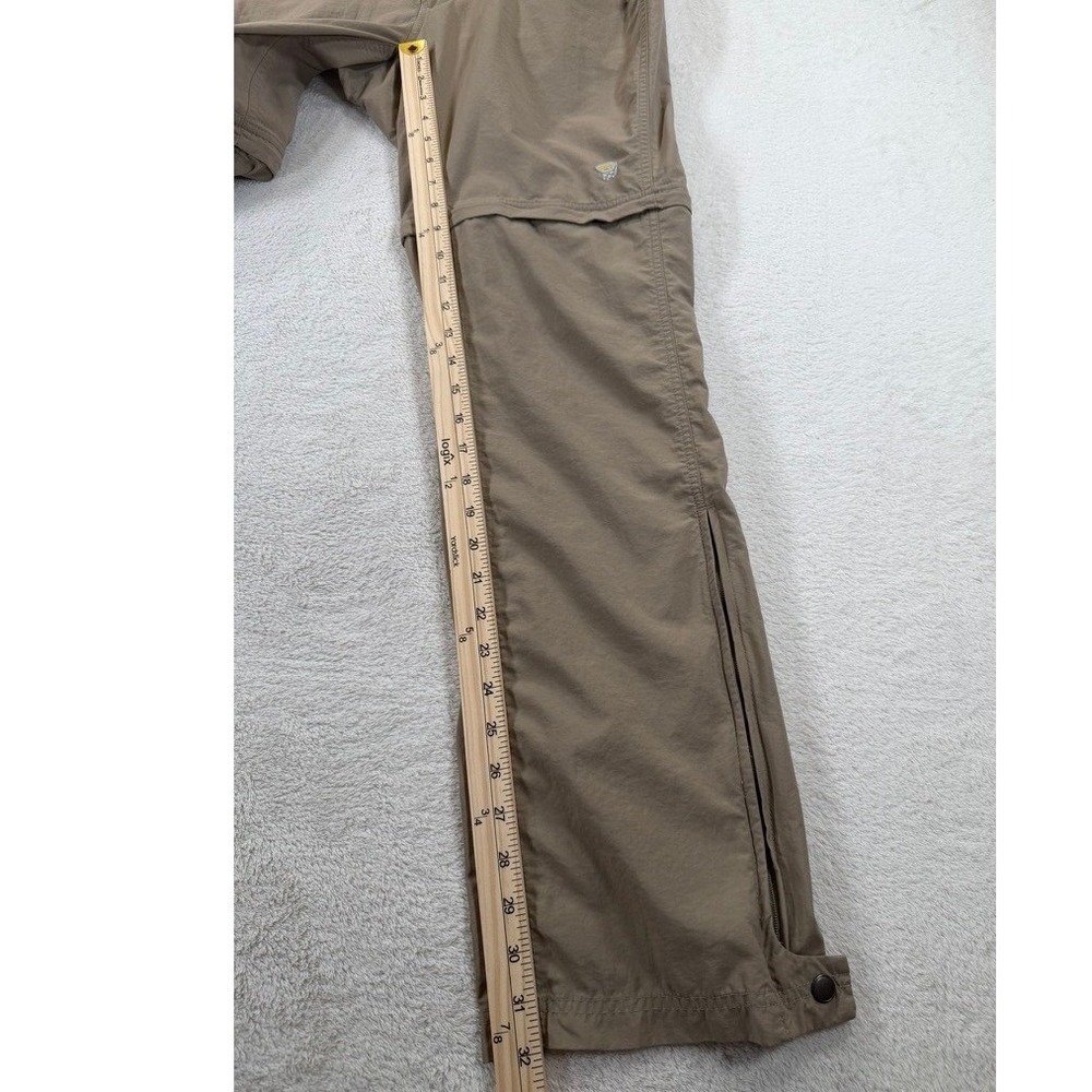 Mountain Hardwear Womens Convertible Hiking Pants Khaki Tan Size 8/34 Zip Off - Picture 14 of 15